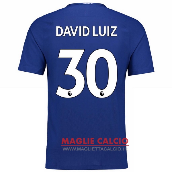 nuova maglietta chelsea 2017-2018 david luiz 30 prima